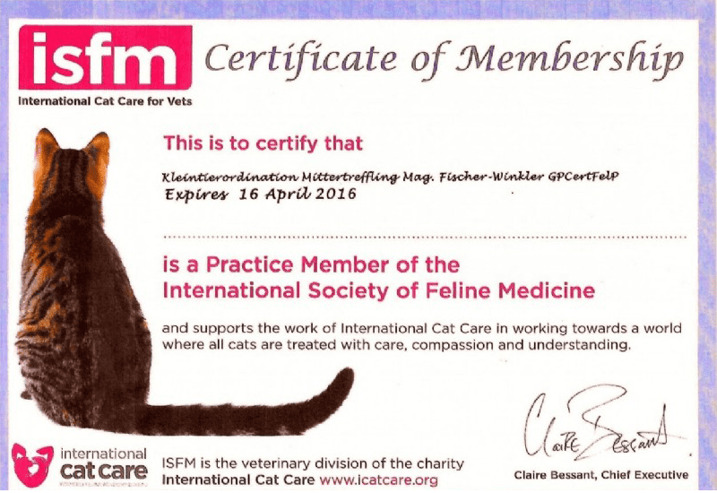 isfm Certificate of Membership